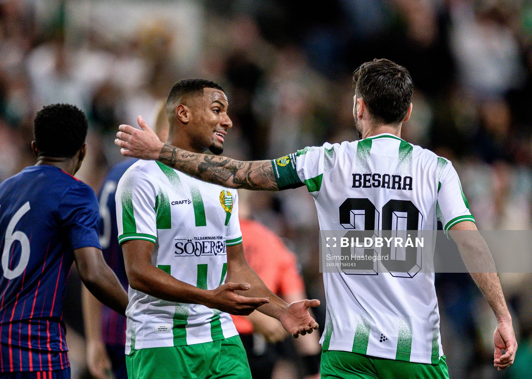 Hammarbys Paulos Abraham och Nahir Besara