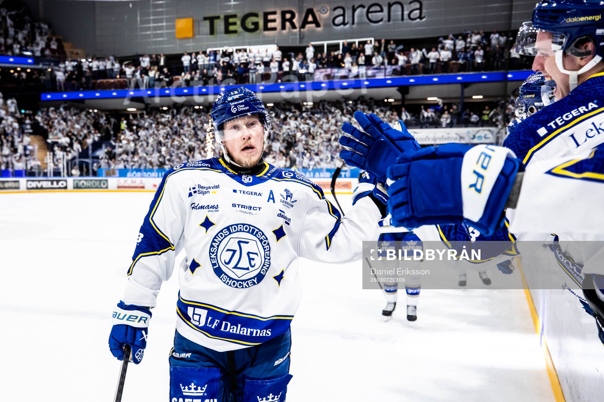 Leksands Kalle Östman jublar