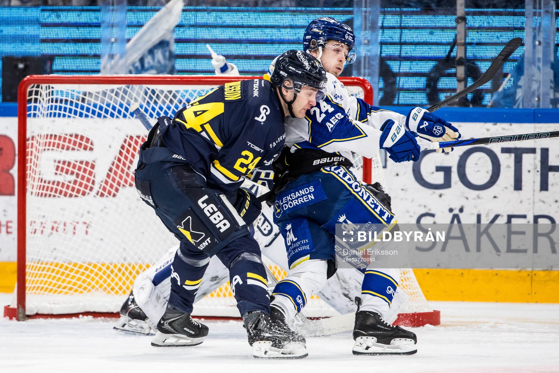 HV71s Hampus Eriksson och Leksands Arvid Eljas