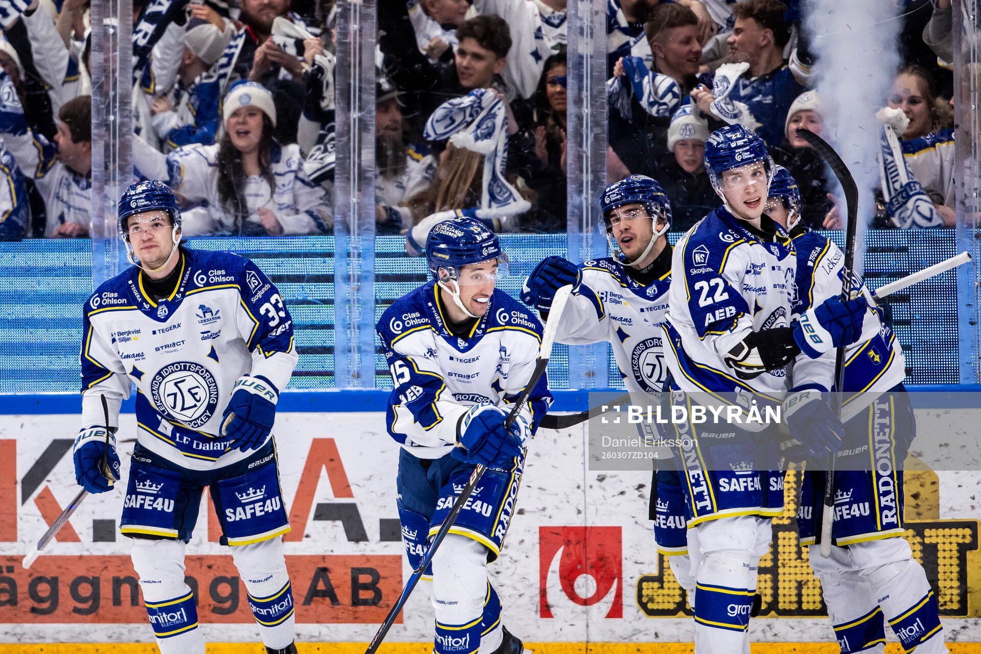 Leksands Max Veronneau jubel