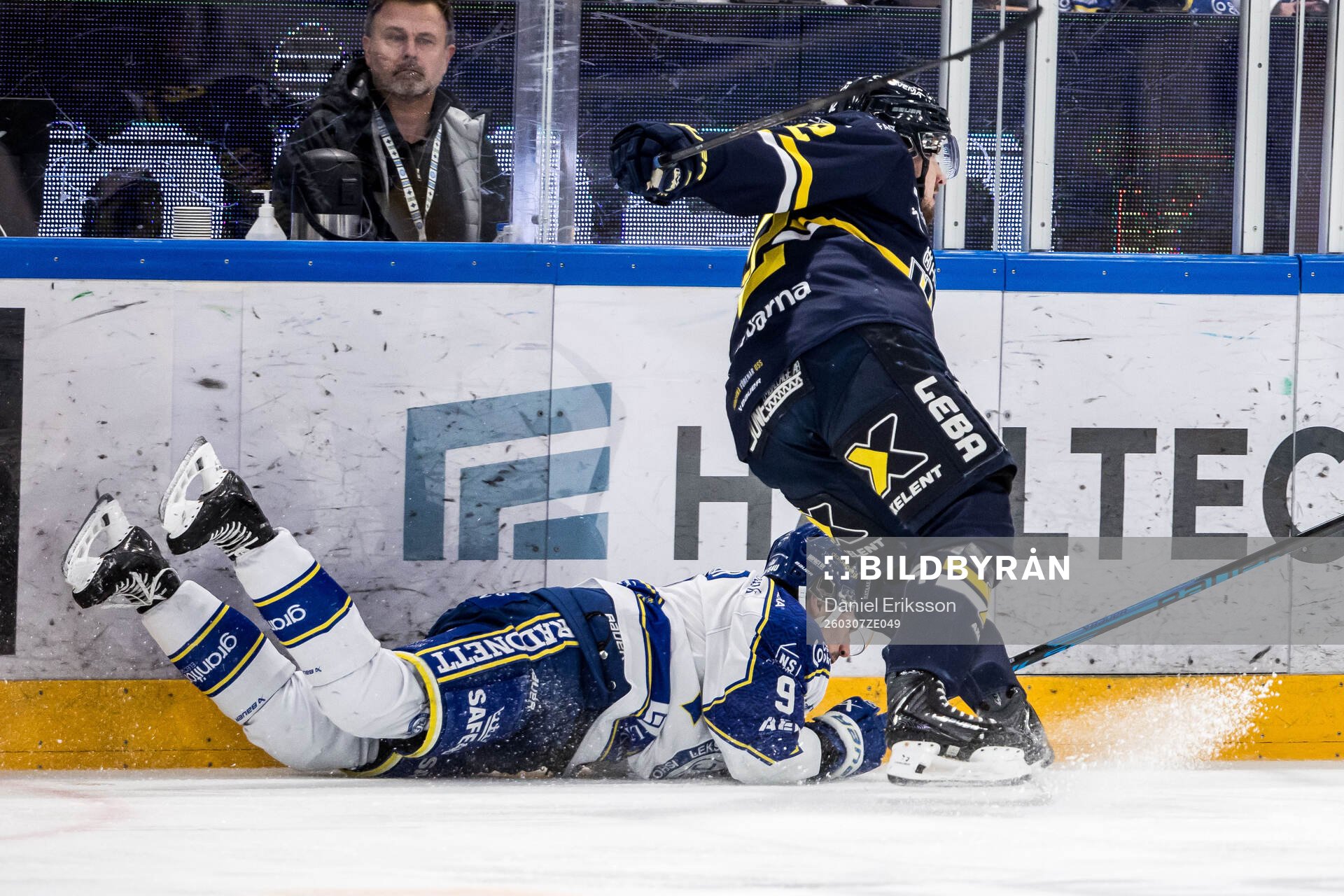 Leksands Gabriel Fortier och HV71s Santeri Hatakka