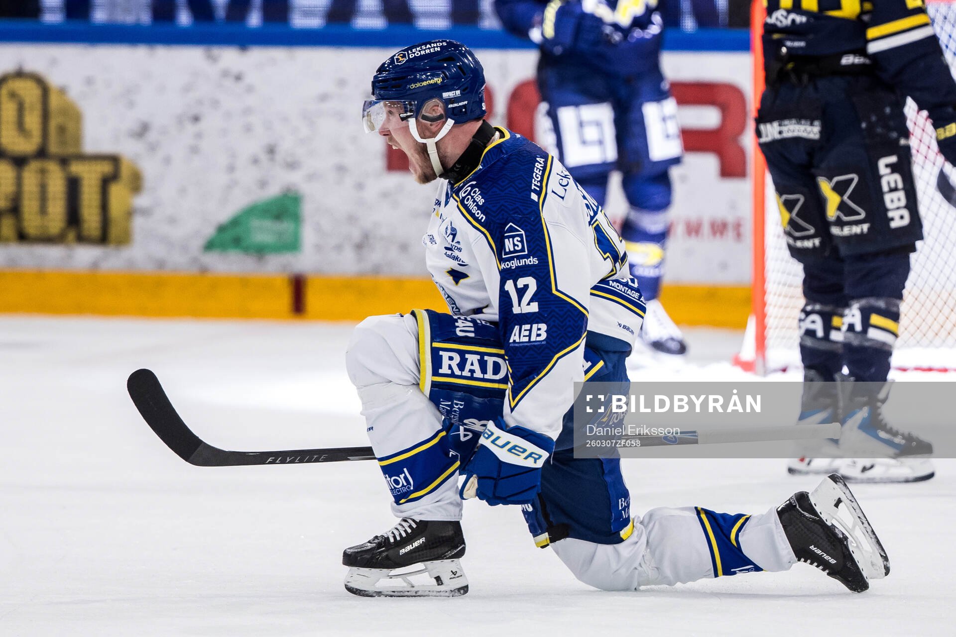 Leksands Kalle Östman jublar