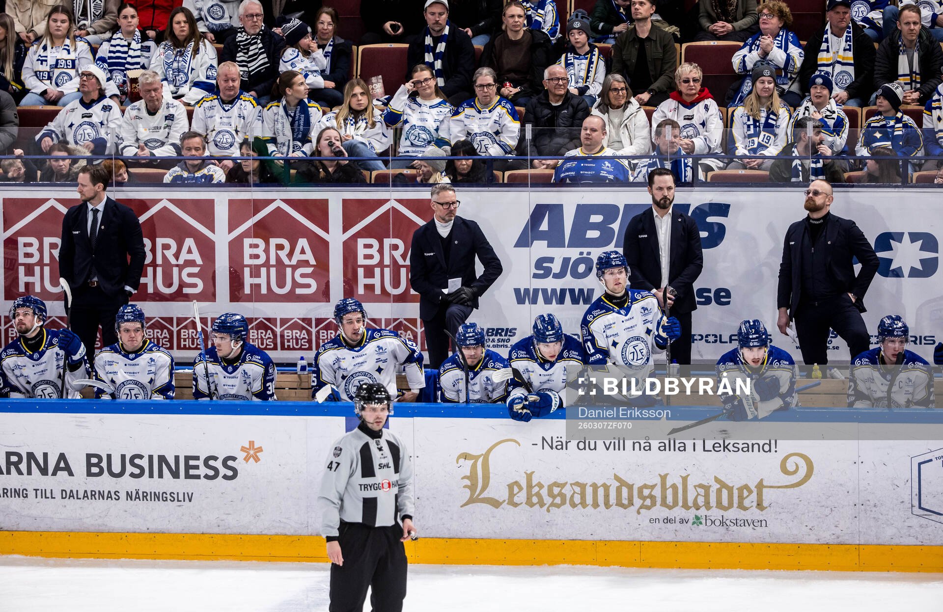 Leksands assisterande tränare David Printz, tränare Johan