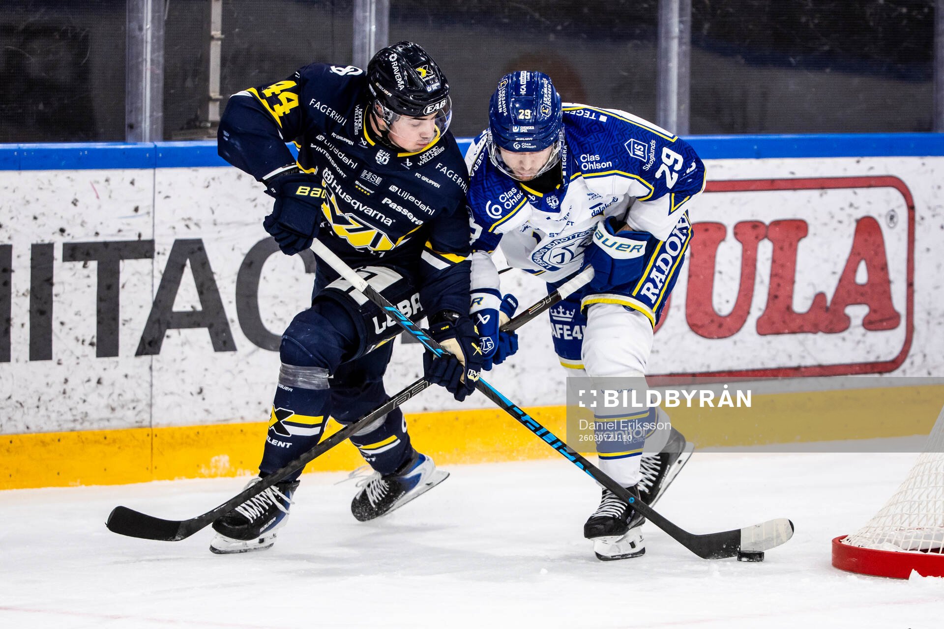 HV71s Hugo Fransson ochLeksands Michael Lindqvist