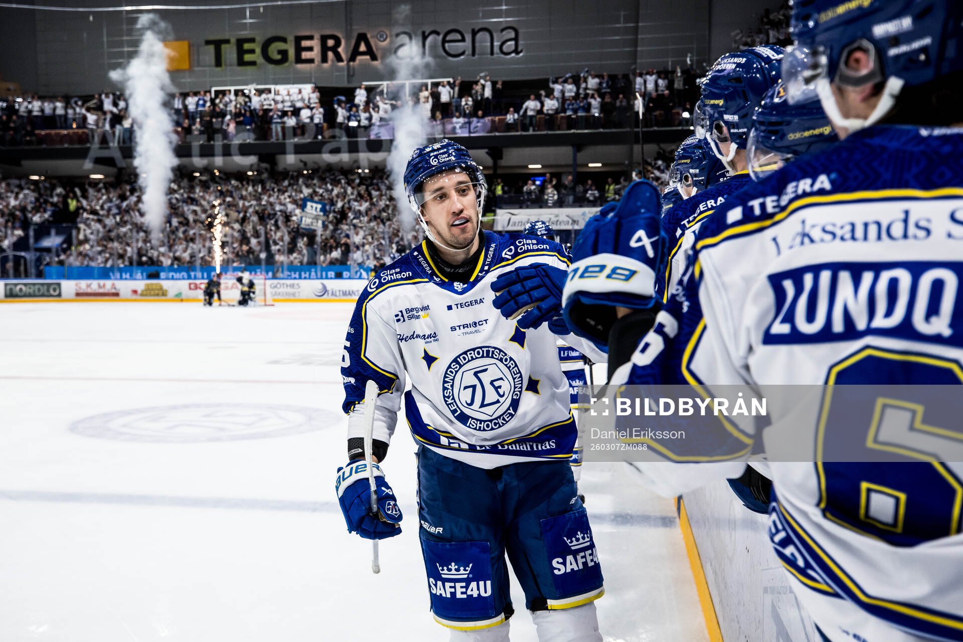 Leksands Max Veronneau jublar