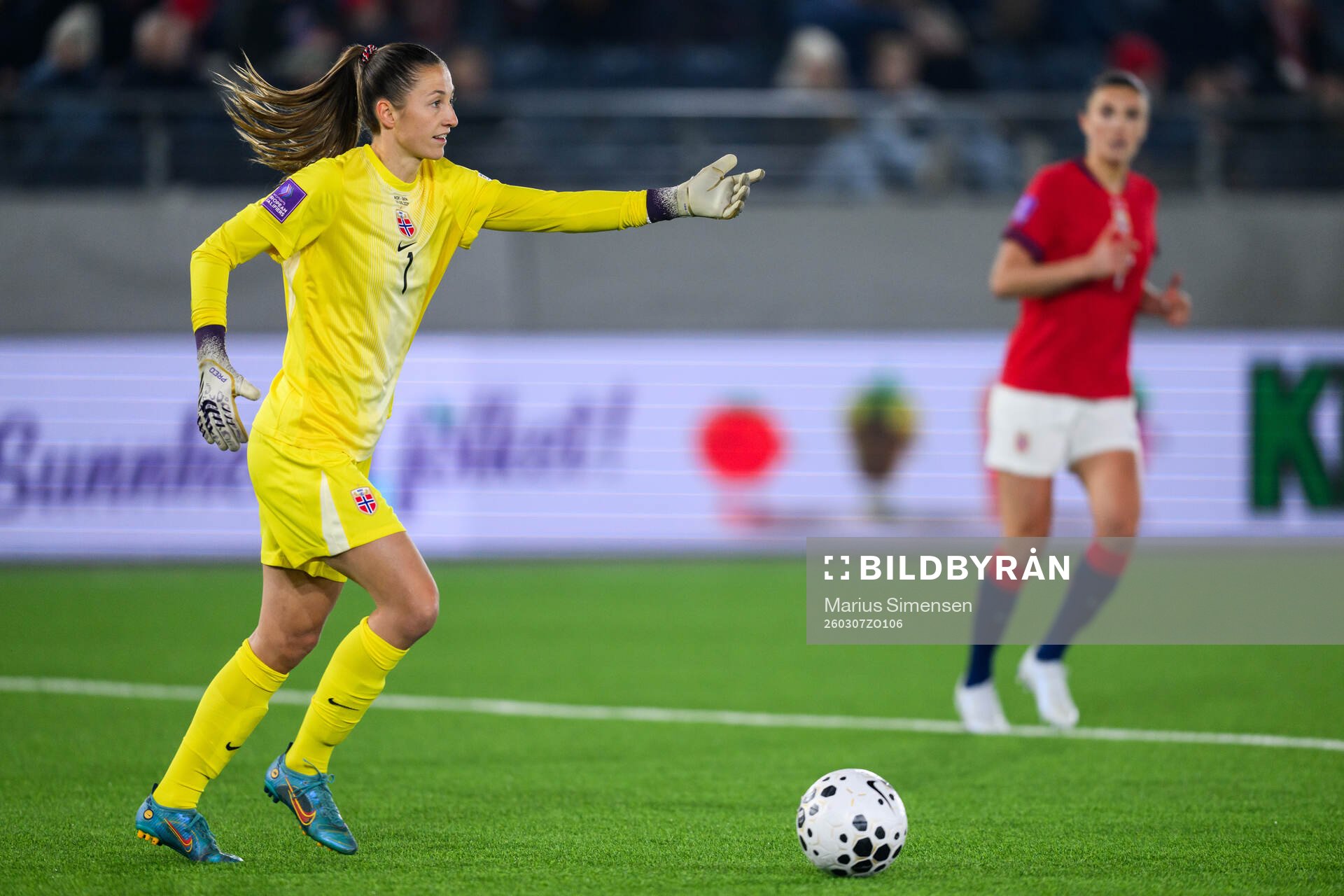 goalkeeper Cecilie Hauståker Fiskerstrand of Norway