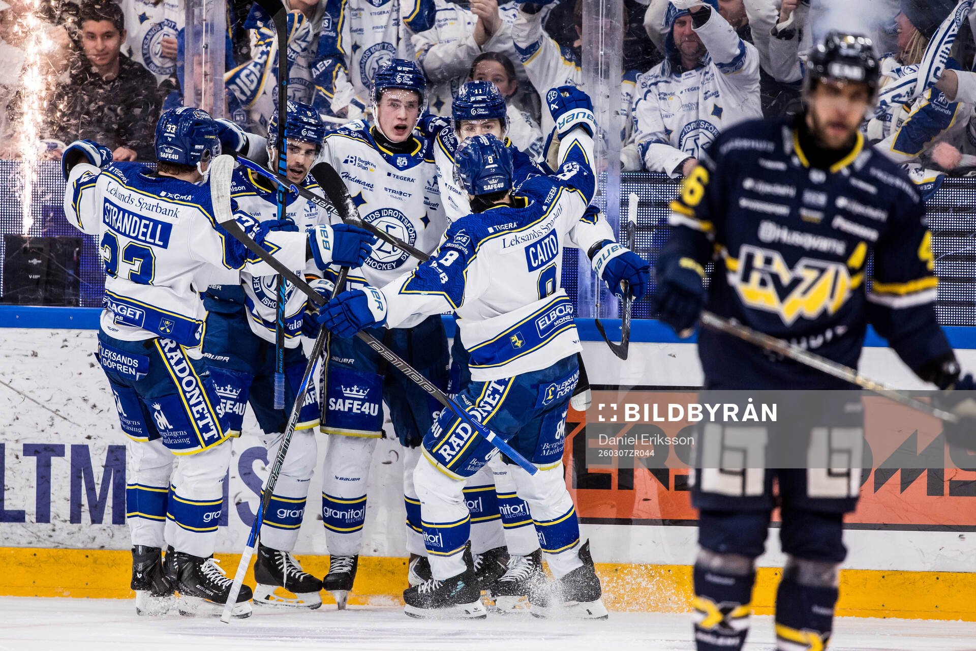 Leksands Anton Johansson jublar