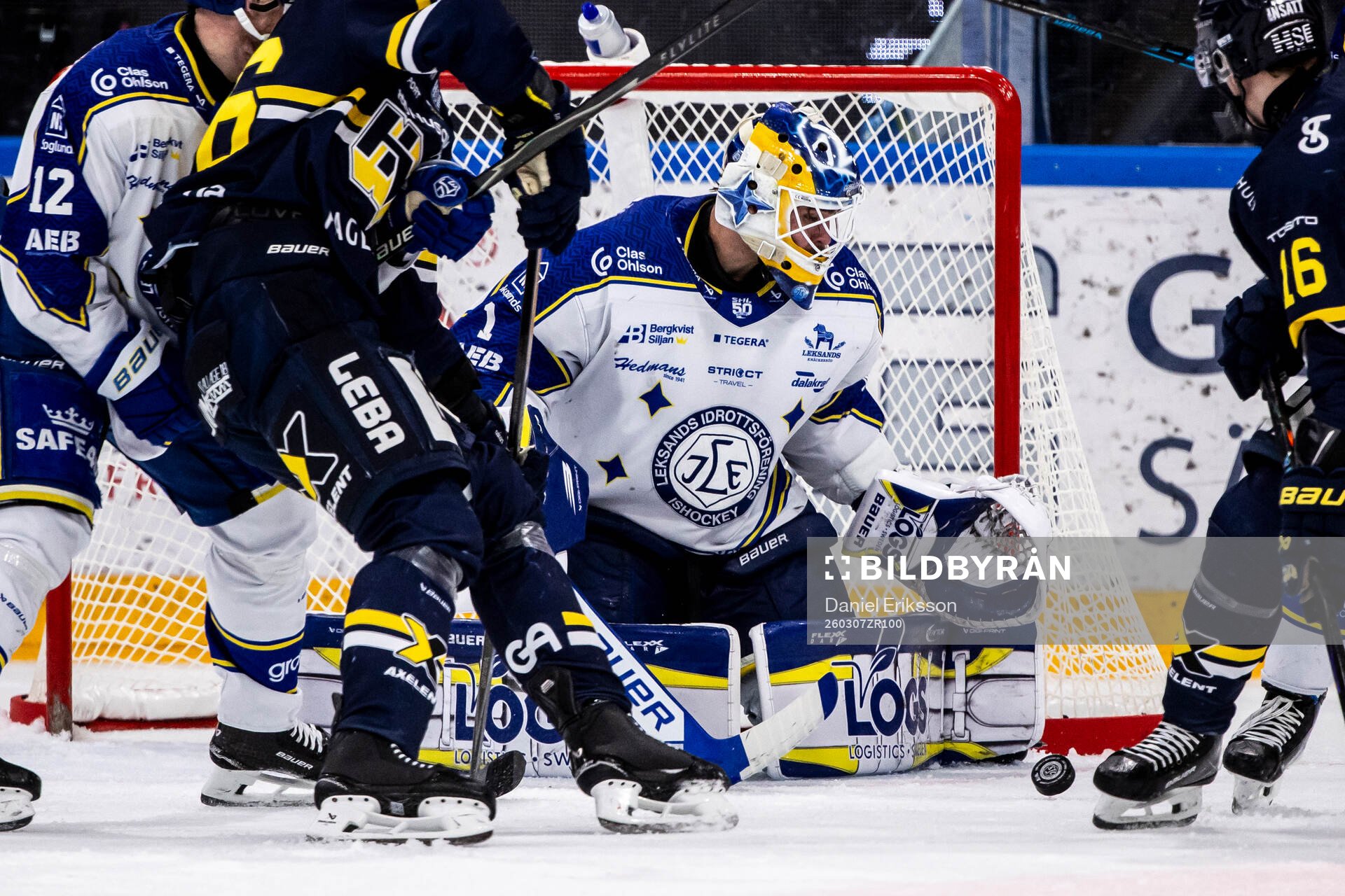 Leksands målvakt Marcus Gidlöf