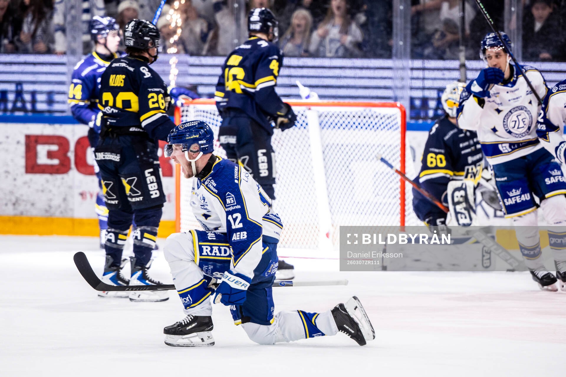 Leksands Kalle Östman jublar