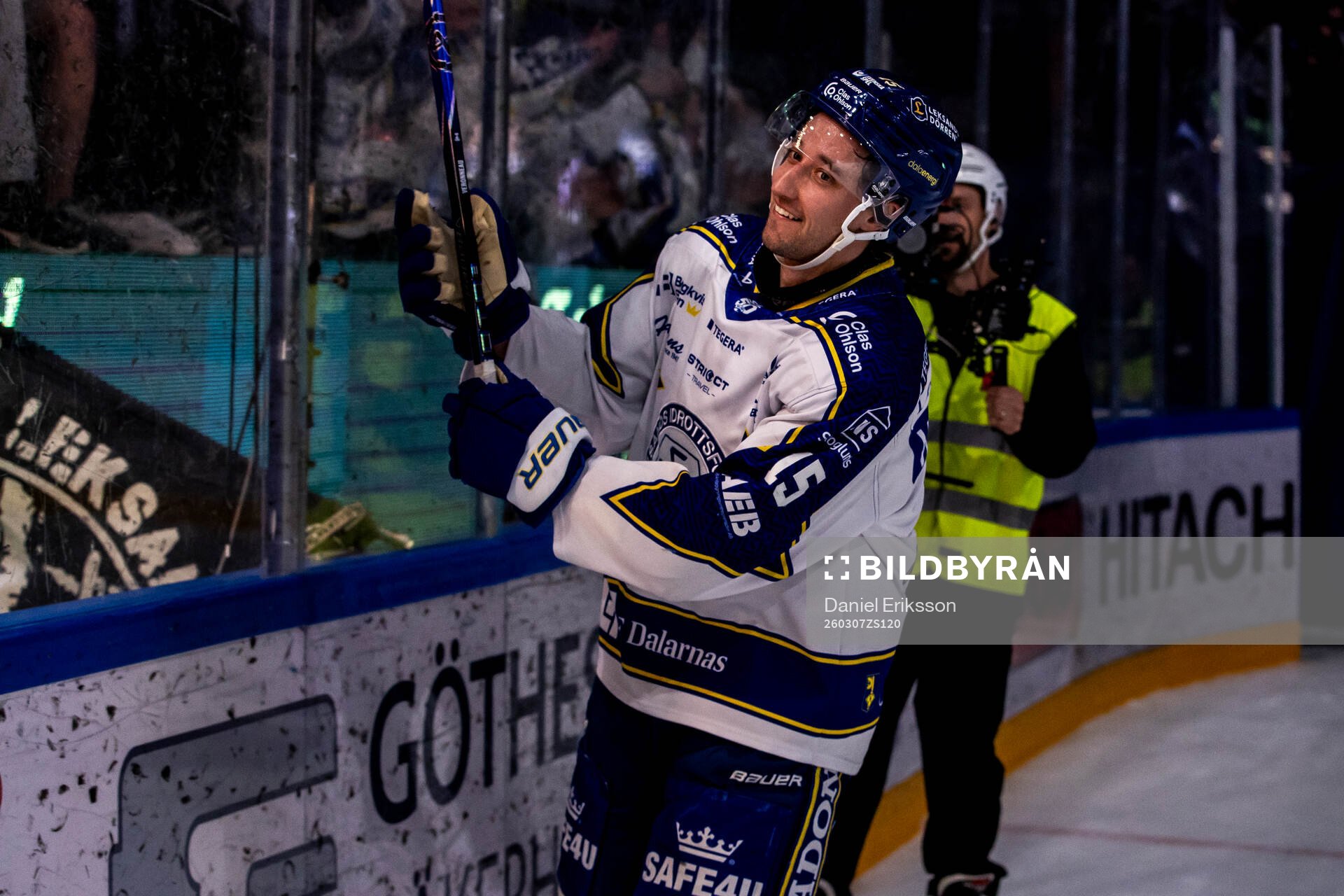Leksands Max Veronneau jublar