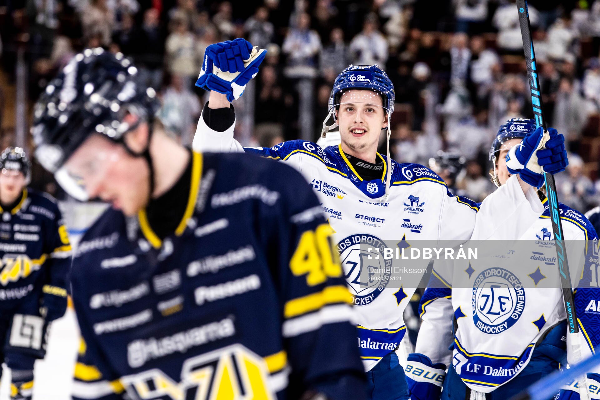 Leksands Anton Johansson jublar