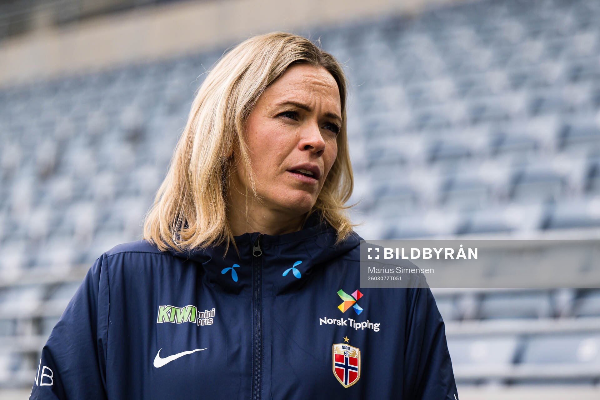 Carina Olset, press officer of the Norwegian women’s