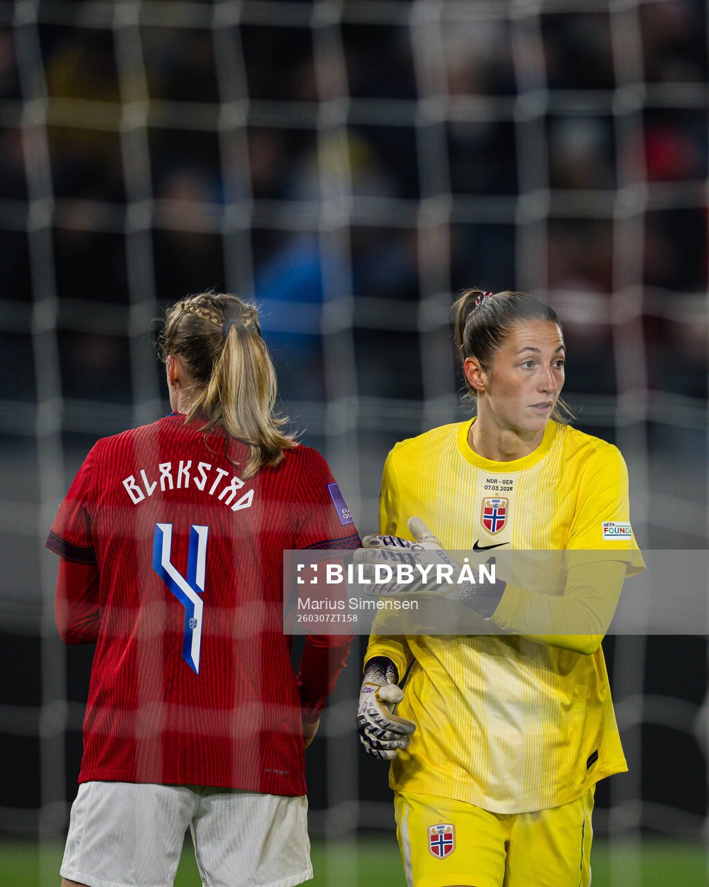 Goalkeeper Cecilie Hauståker Fiskerstrand of Norway