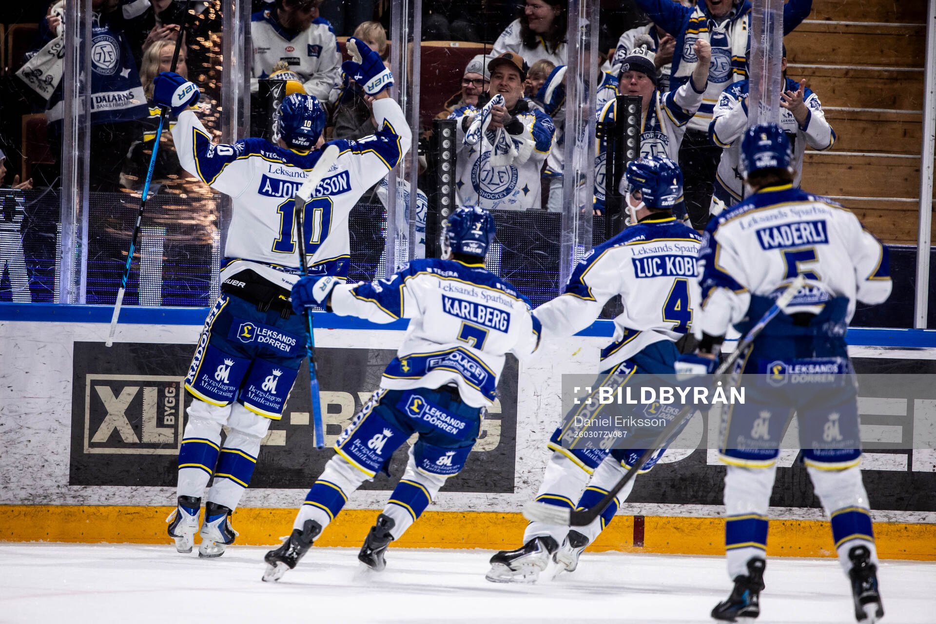 Leksands Anton Johansson jublar