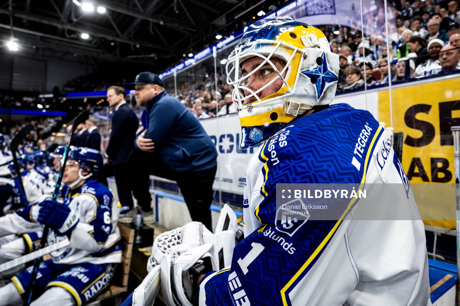 Leksands målvakt Marcus Gidlöf