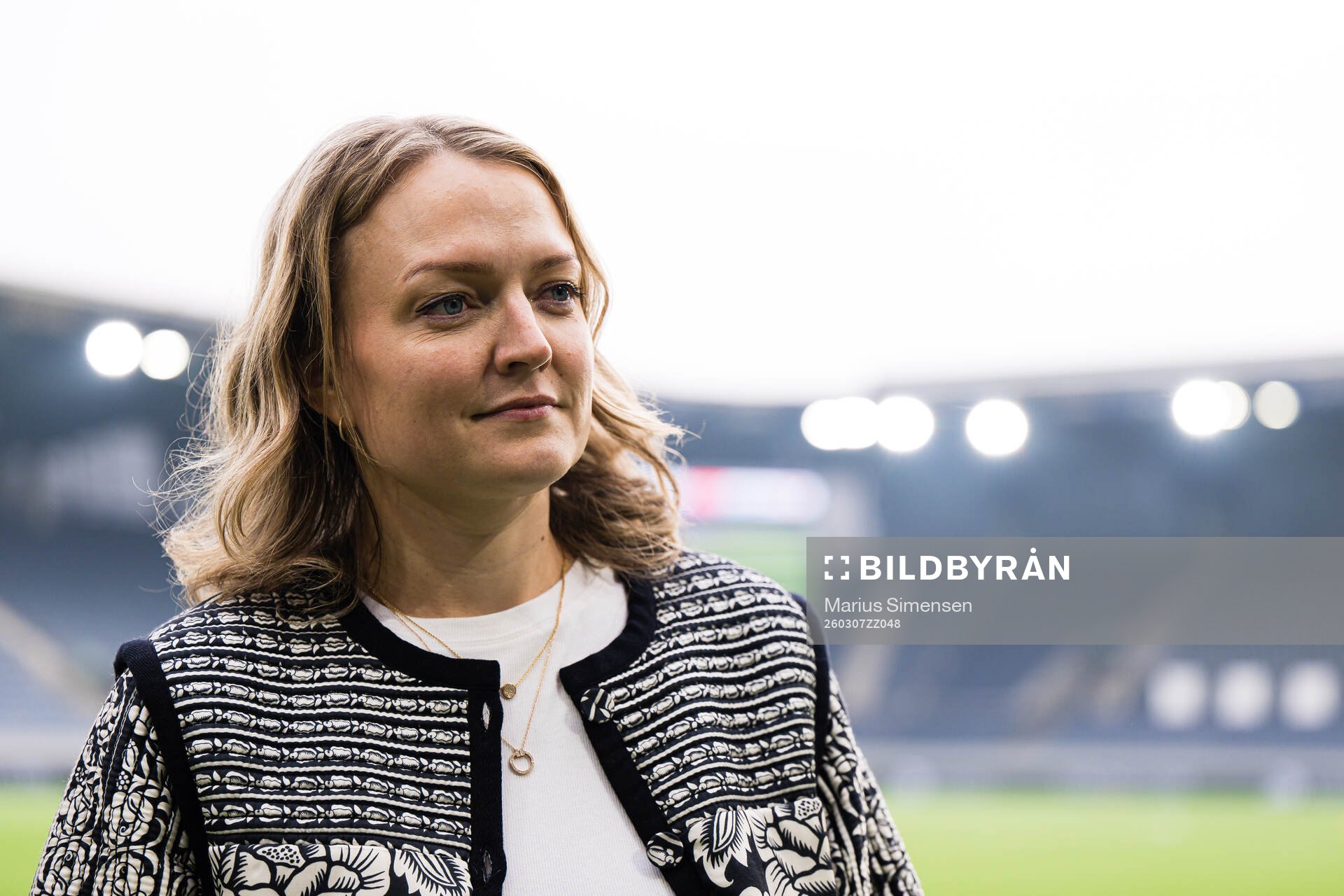 Sissel Gynnild Hartley at a press conference