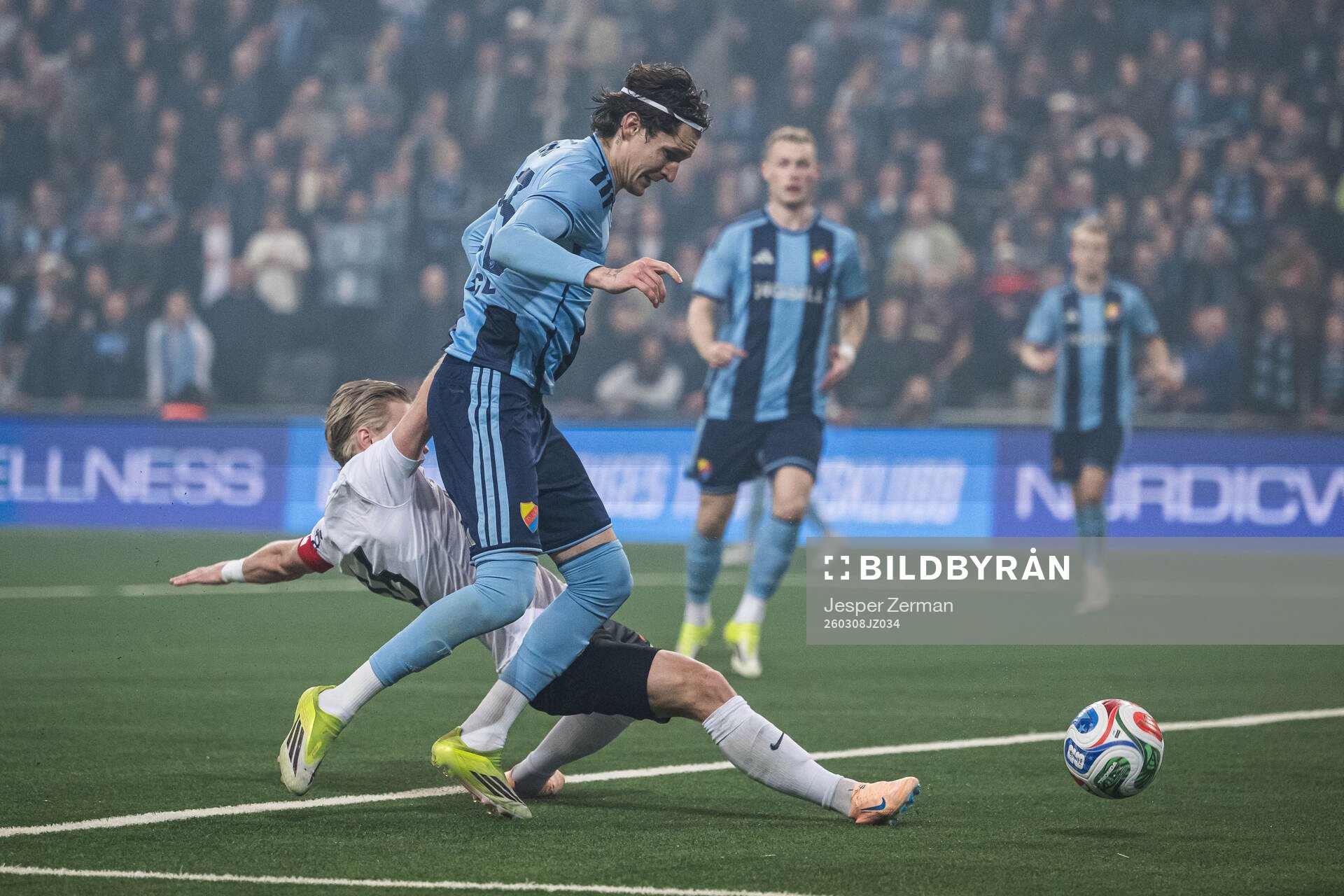 Brommapojkarnas Simon Strand och Djurgårdens Nino Zugelj