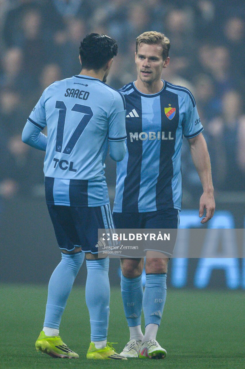 Djurgårdens Ahmed Saeed och Hampus Finndell