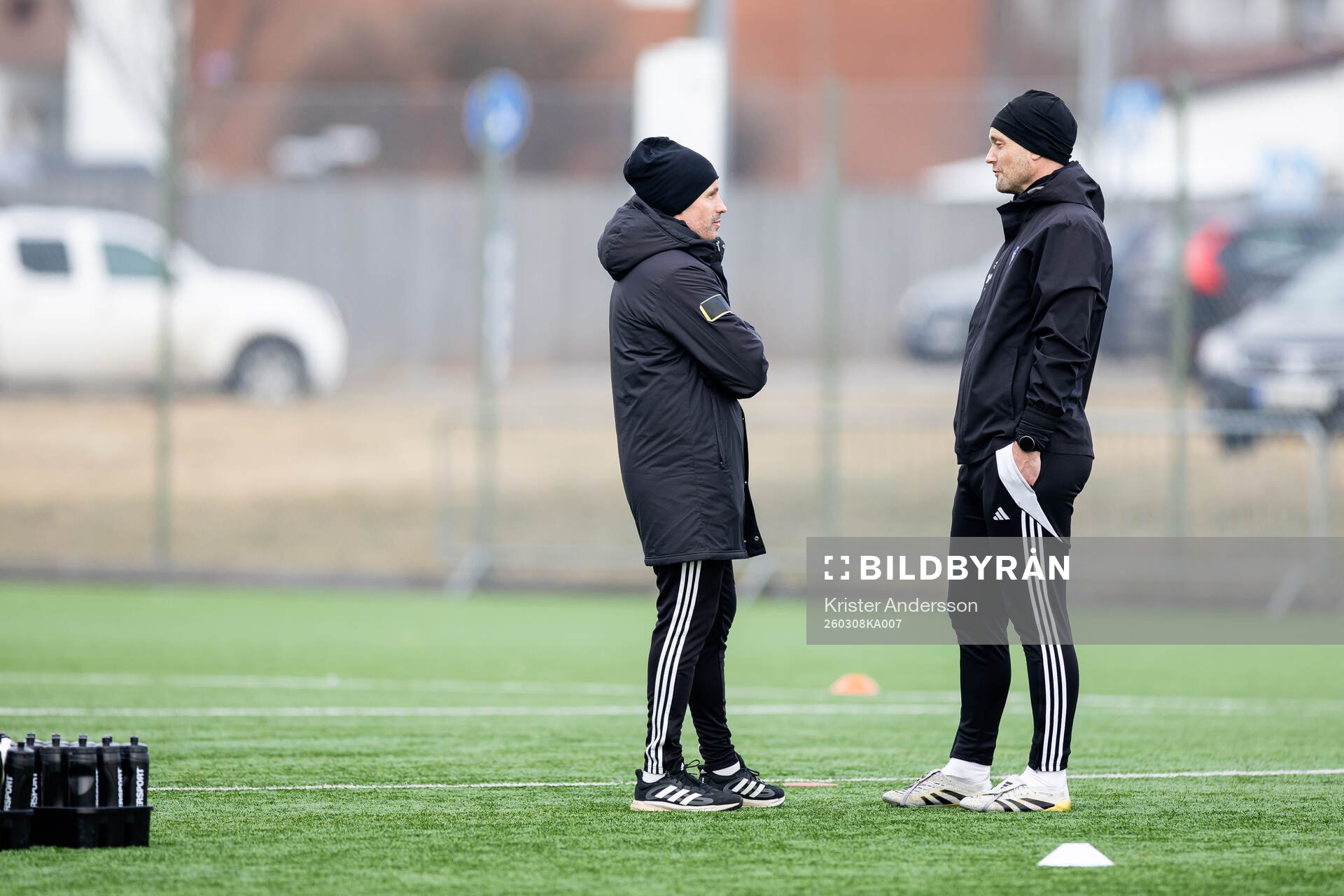 Falkenbergs tränare Christoffer Andersson och assisterande