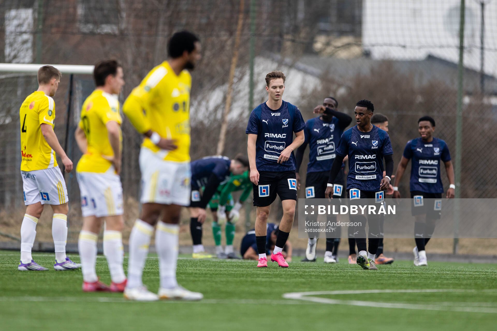 IFK Skövdes spelare jublar