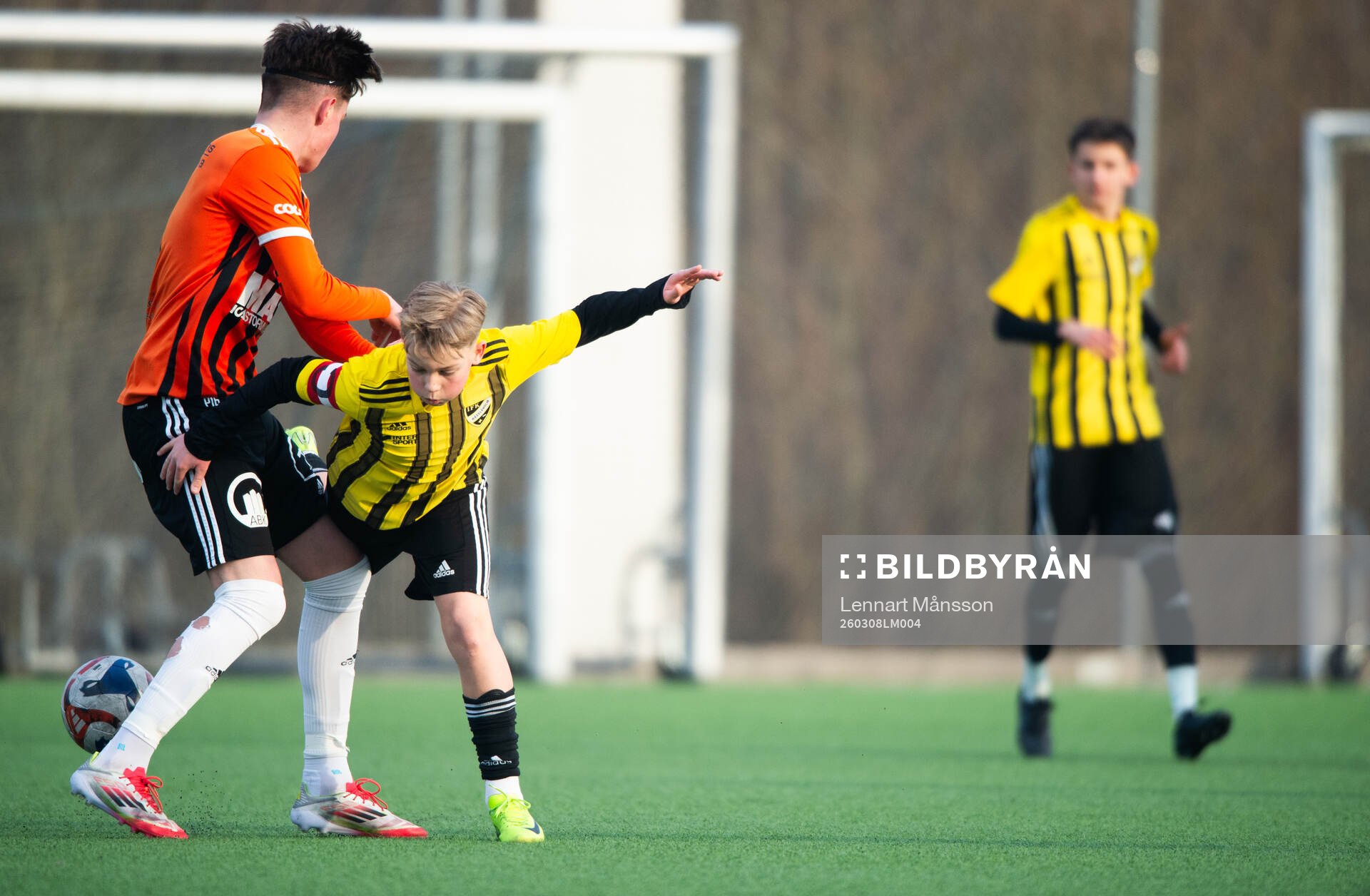 IFK Hässleholms William Persson i träningsmatchen mellan