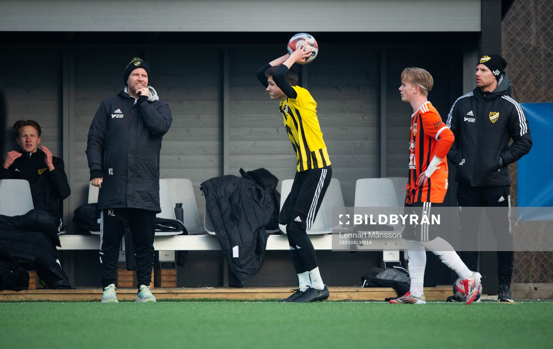IFK Hässleholms tränare Ken Linde och Johan Persson i