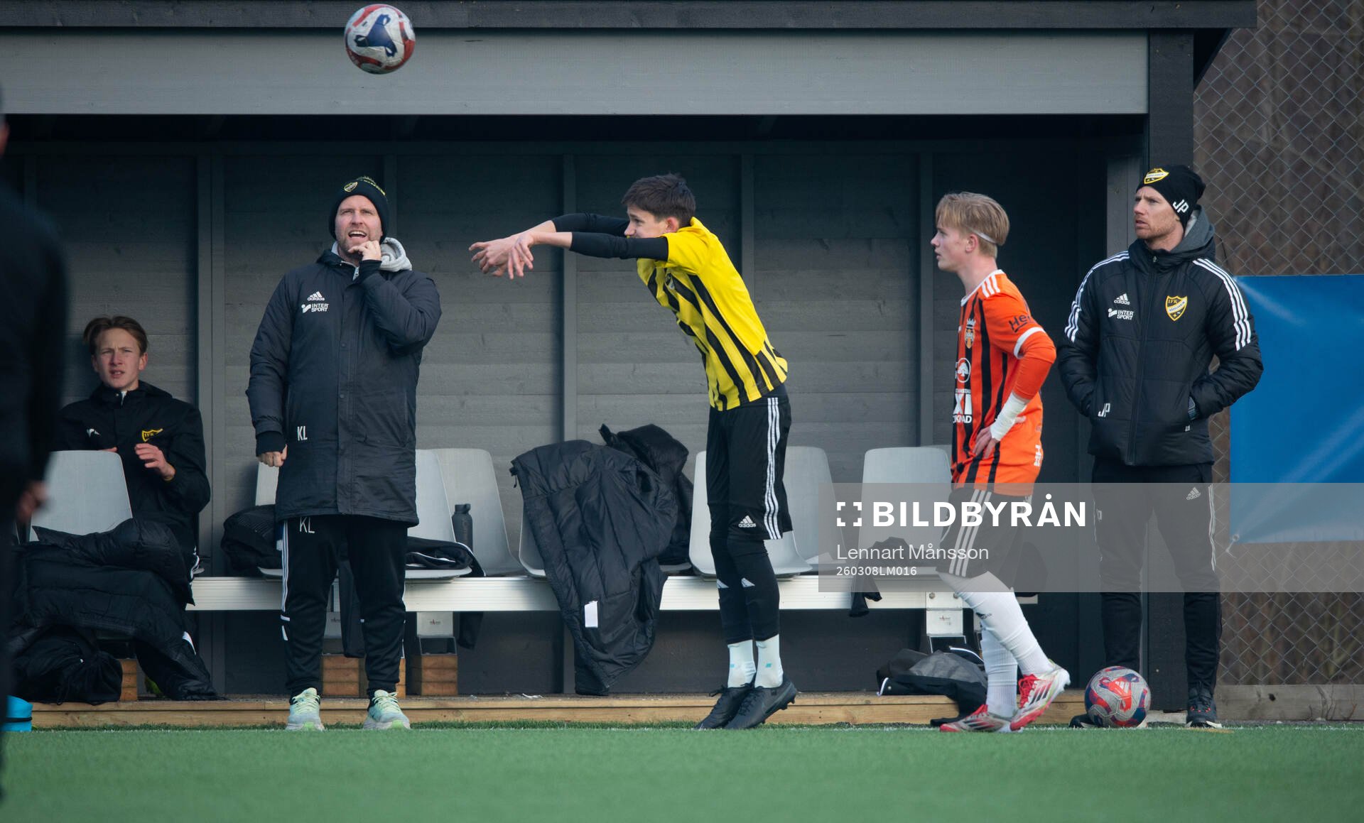 IFK Hässleholms tränare Ken Linde och Johan Persson i
