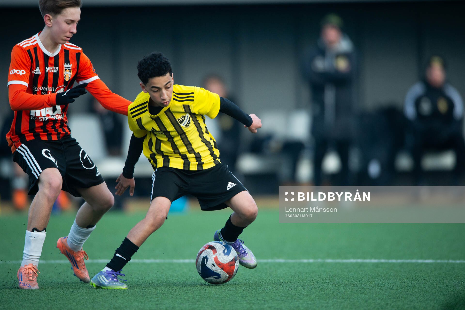 IFK Hässleholms Mostafa Ali i träningsmatchen mellan