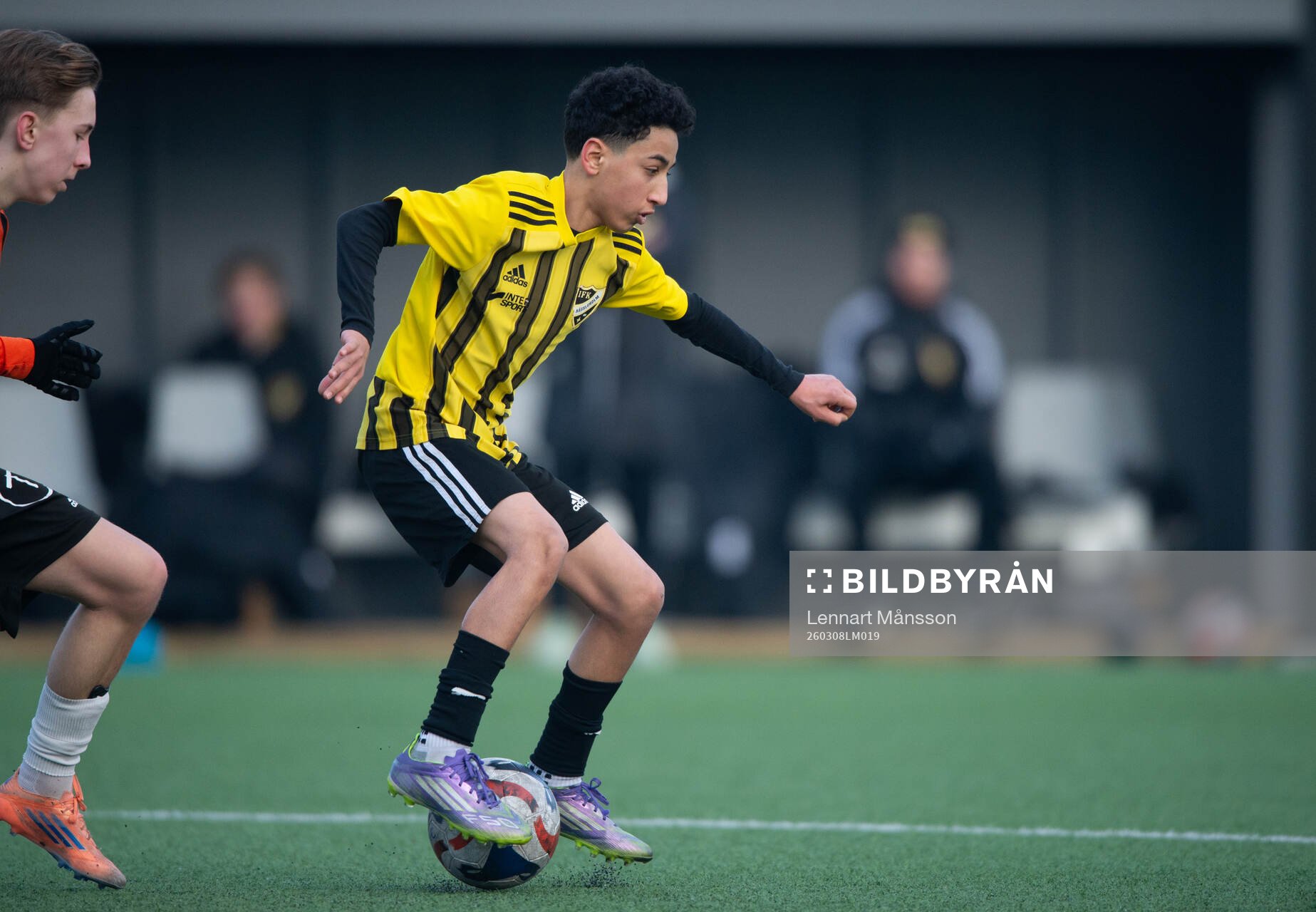 IFK Hässleholms Mostafa Ali i träningsmatchen mellan