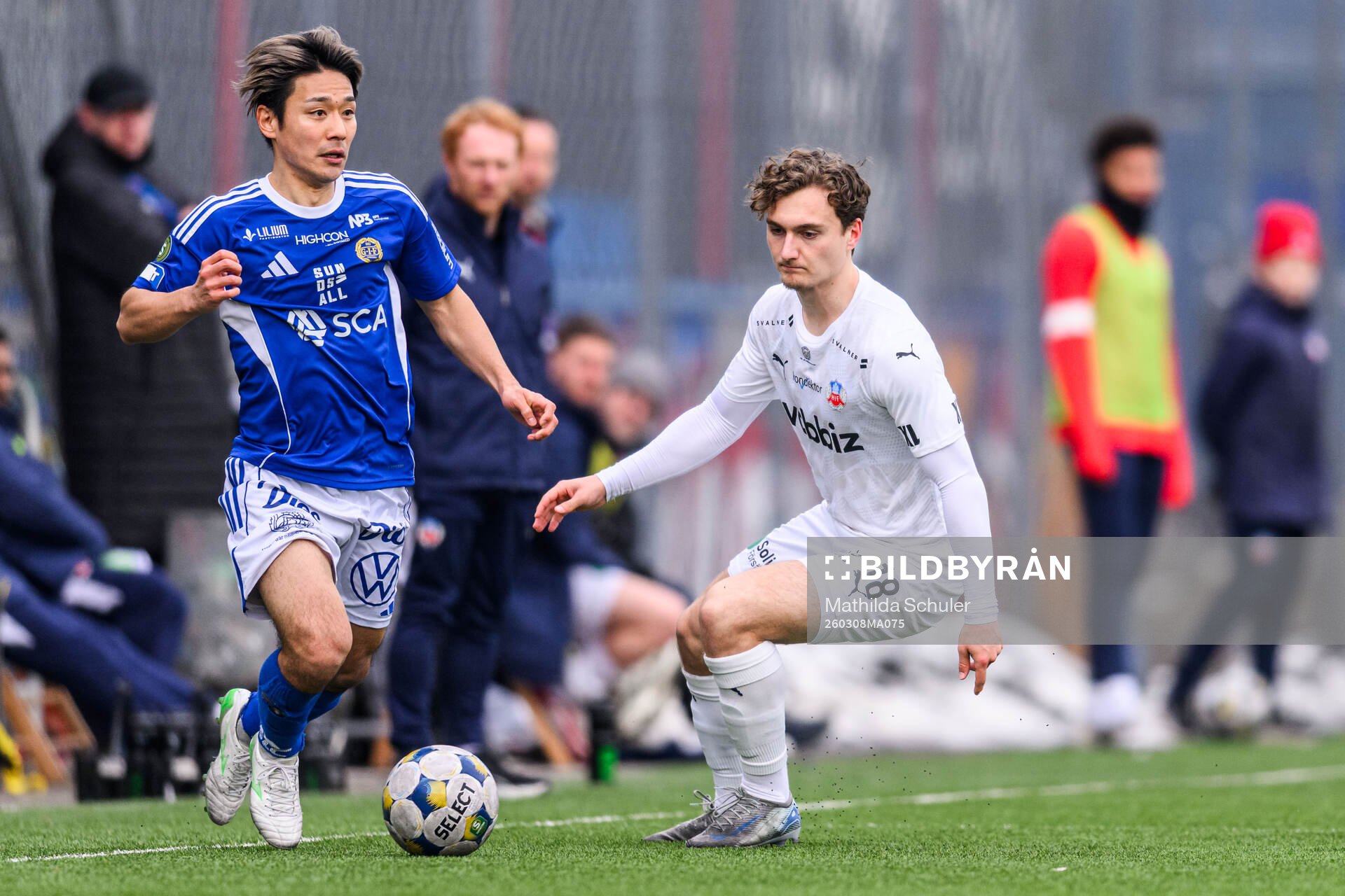 GIF Sundsvalls Taiki Kagayama och Helsingborgs Casper Ljung