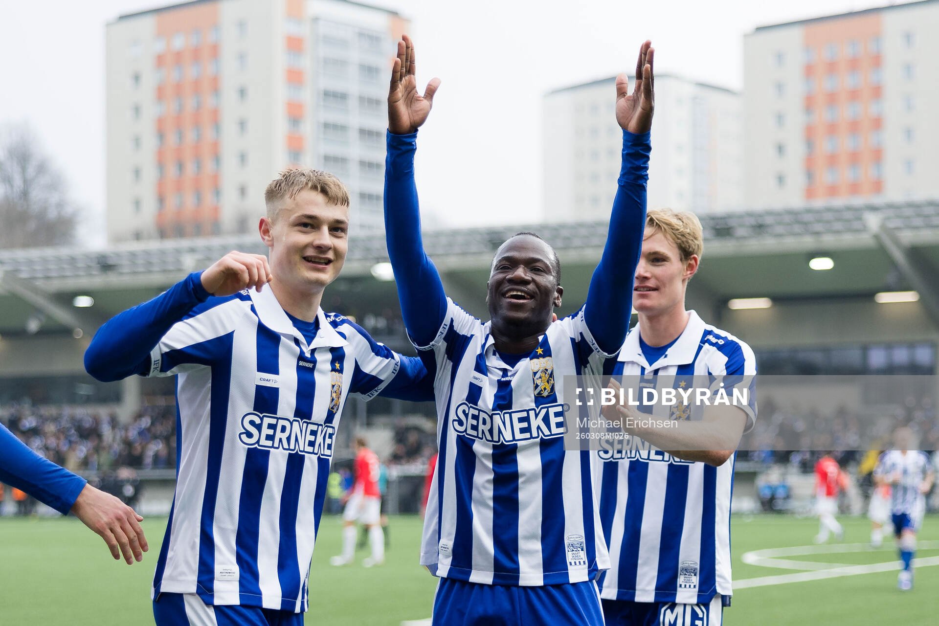 IFK Göteborgs Saidou Alioum Moubarak jublar med David