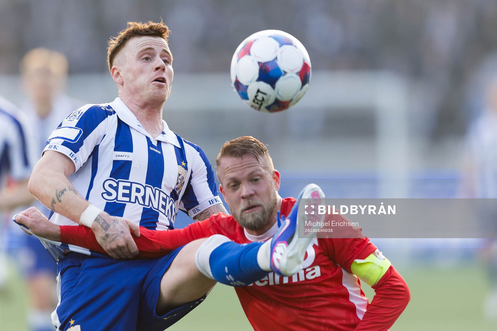 IFK Göteborgs Tobias Heintz och Degerfors Daniel Sundgren