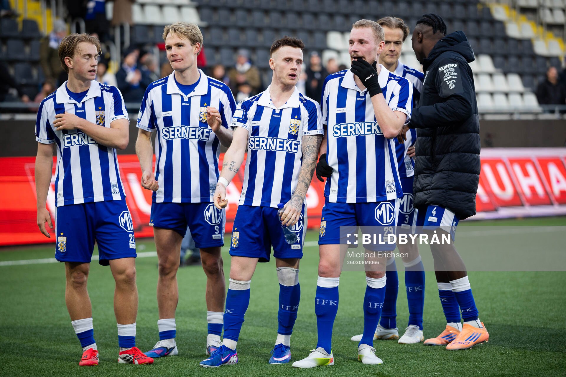 IFK Göteborgs Noah Tolf, Max Fenger, Tobias Heintz, Adam