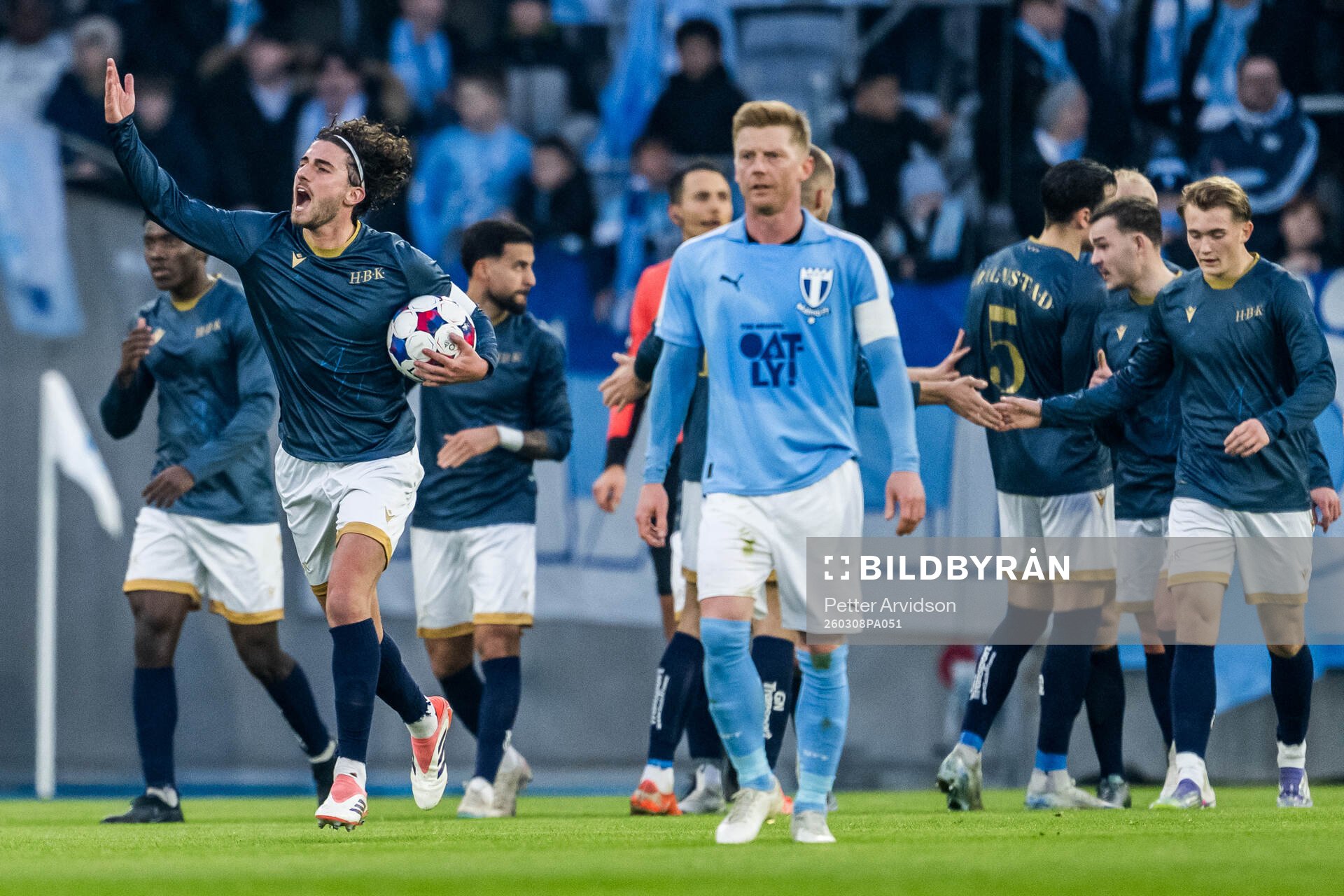Halmstads Rocco Ascone jublar och Malmö FFs Anders