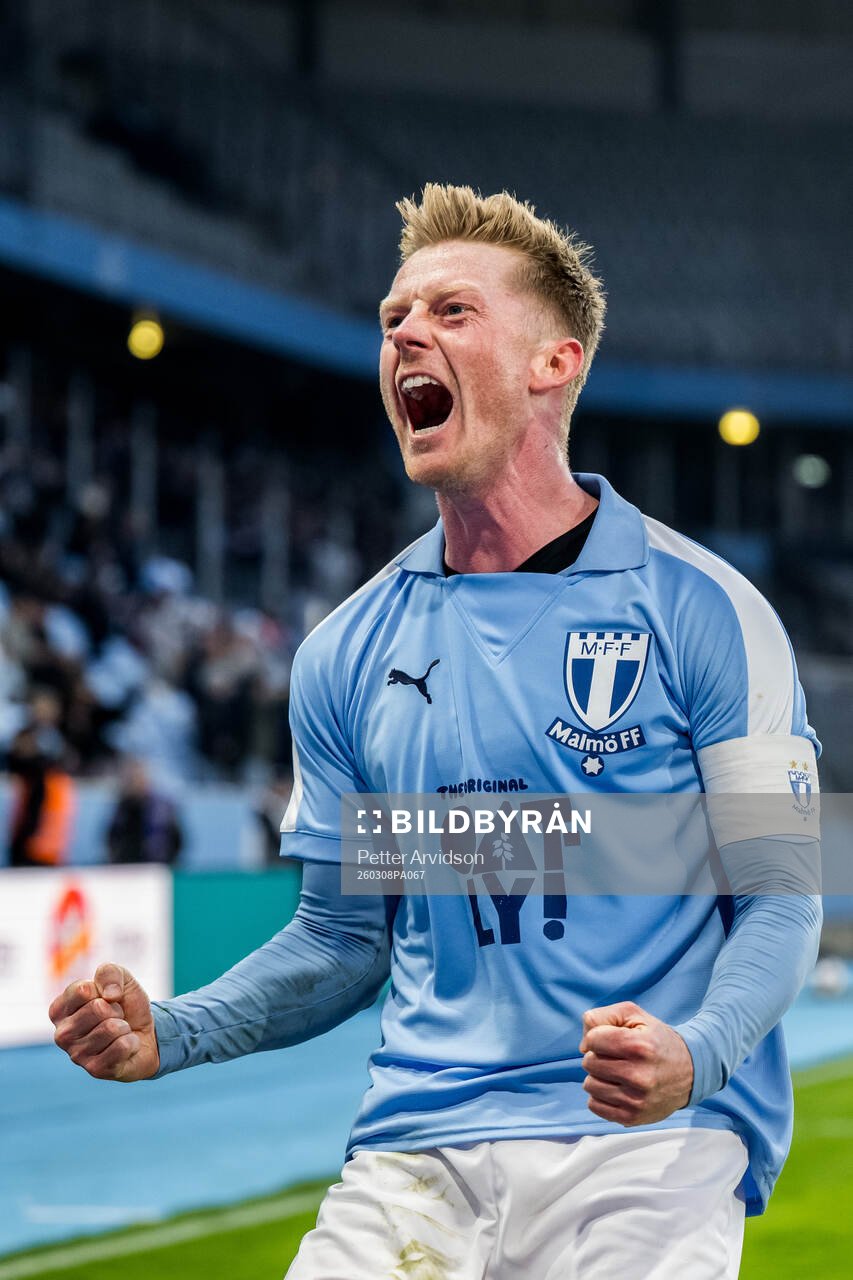 Malmö FFs Anders Christiansen jublar