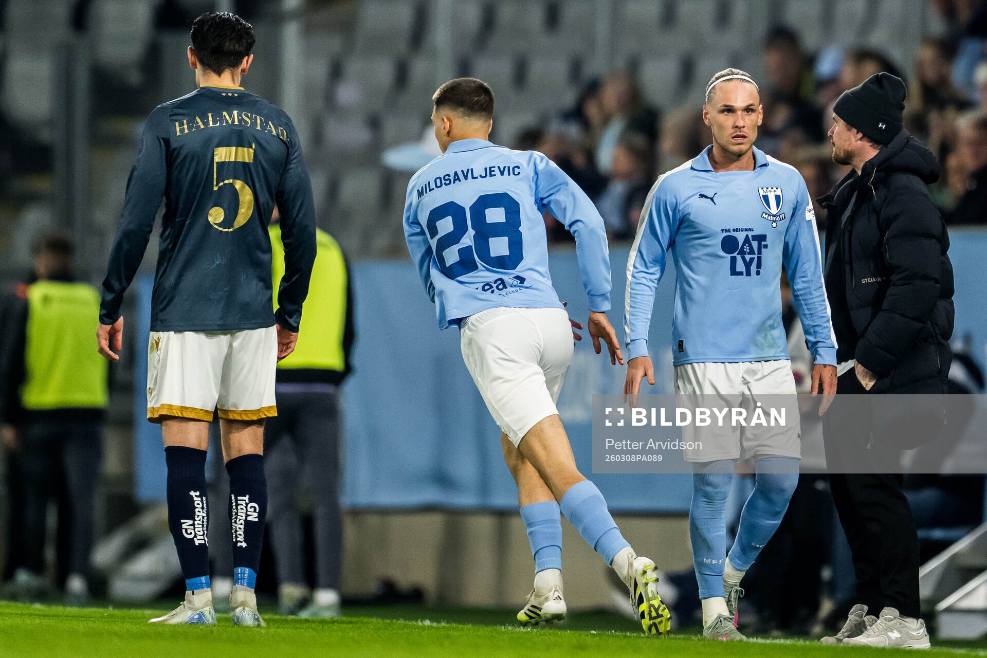 Malmö FFs Jovan Milosavljevic och Arnor Sigurdsson