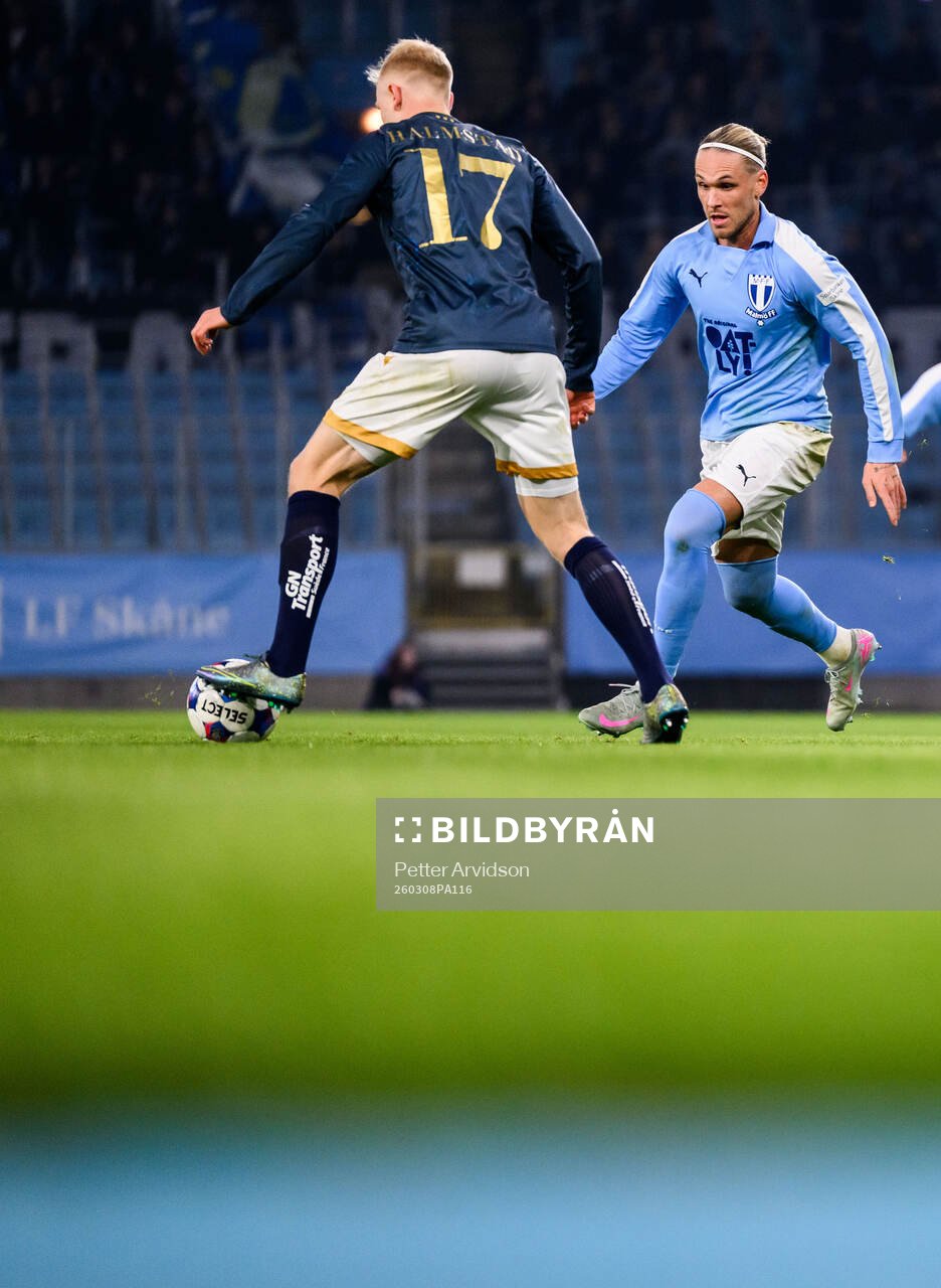 Halmstads André Boman och Malmö FFs Arnor Sigurdsson