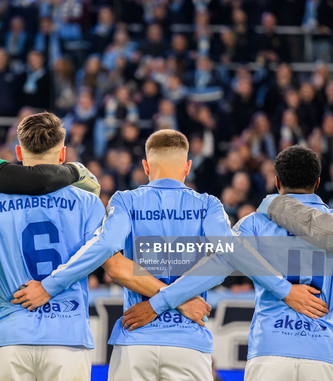 Malmö FFs Yanis Karabelyov, Jovan Milosavljevic och