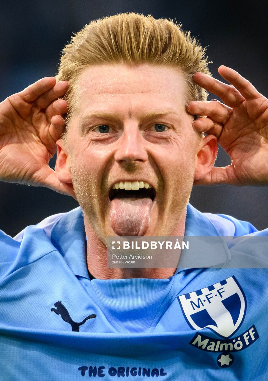 Malmö FFs Anders Christiansen jublar