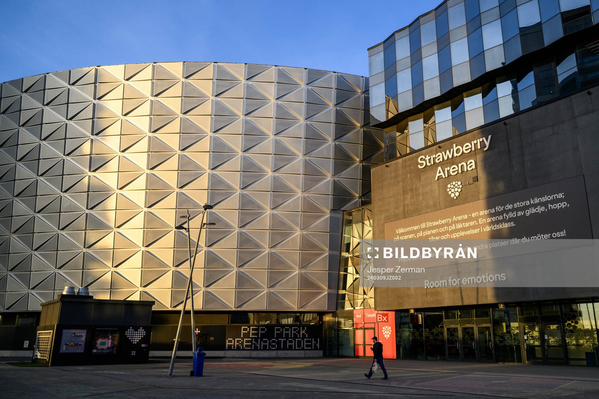 Exteriör vy av Strawberry Arena