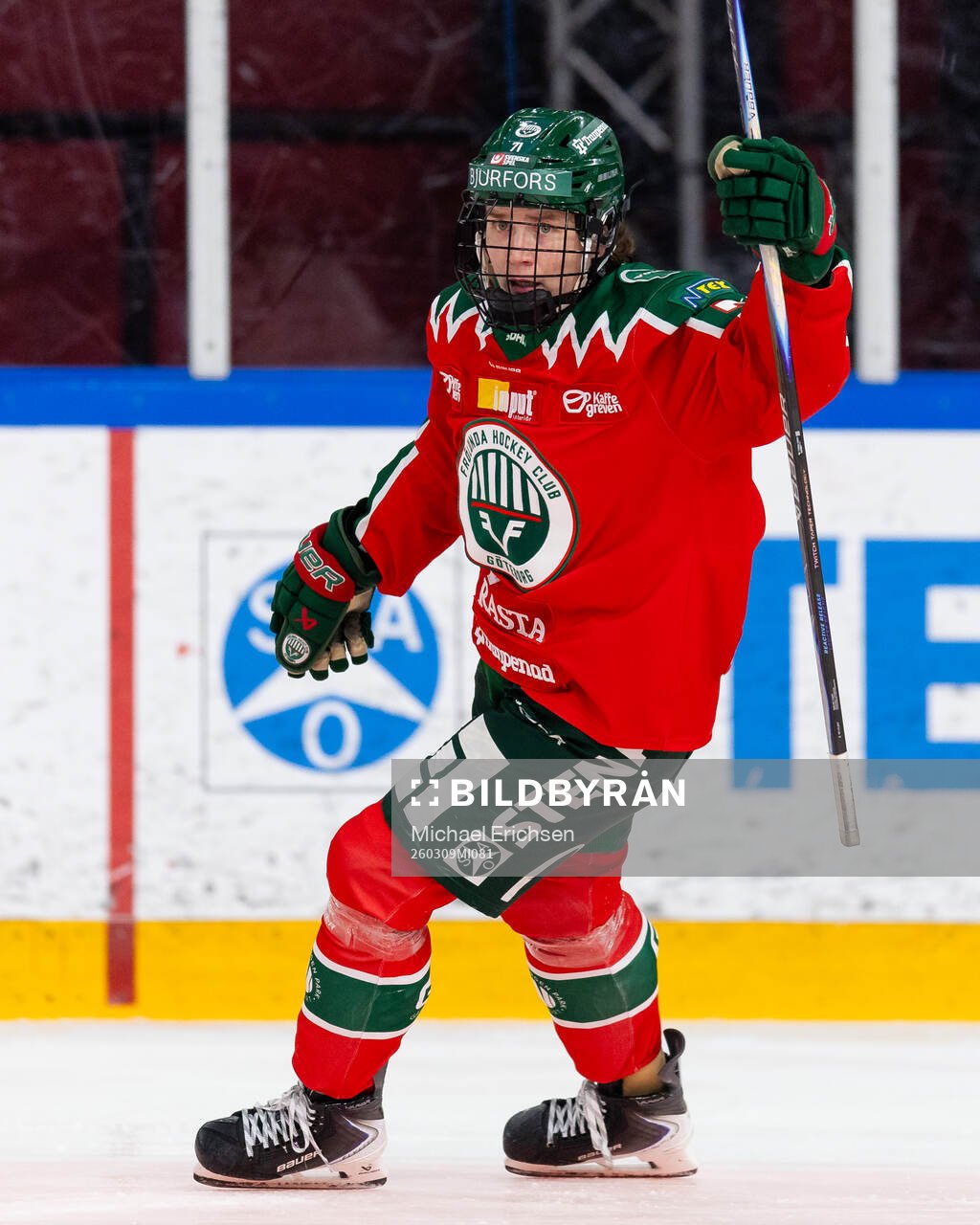 Frölundas Emily Nix jublar