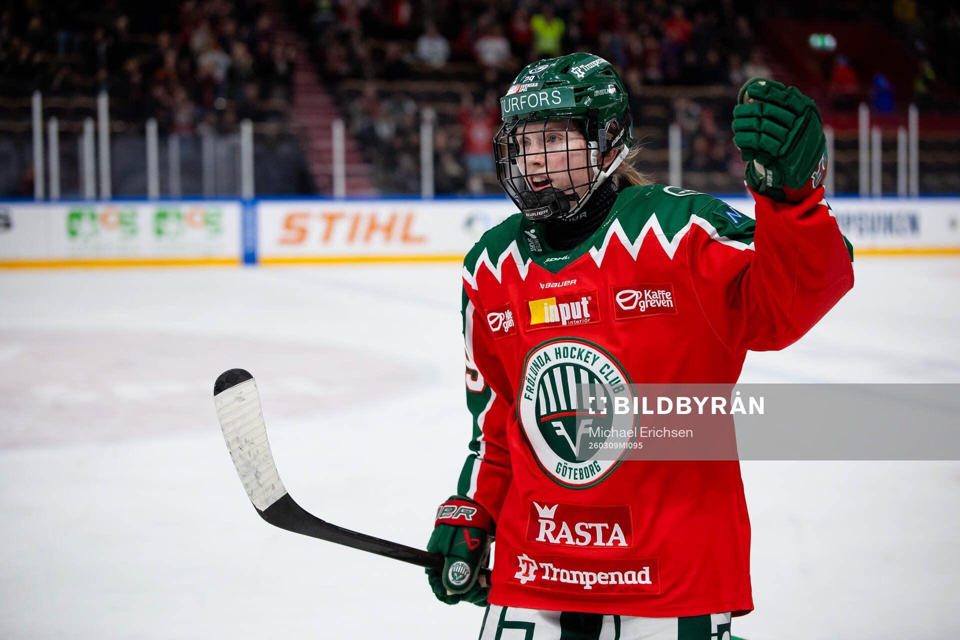 Frölundas Felizia Wikner-Zienkiewicz jublar