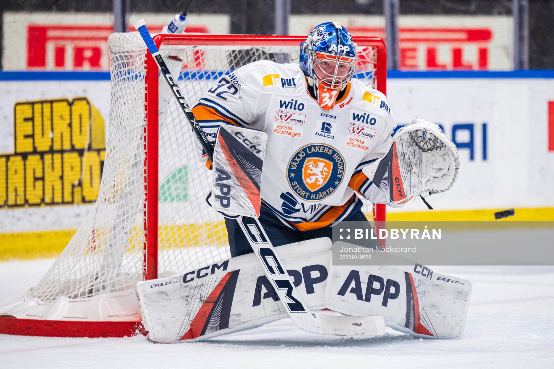 Växjös målvakt Ludvig Persson
