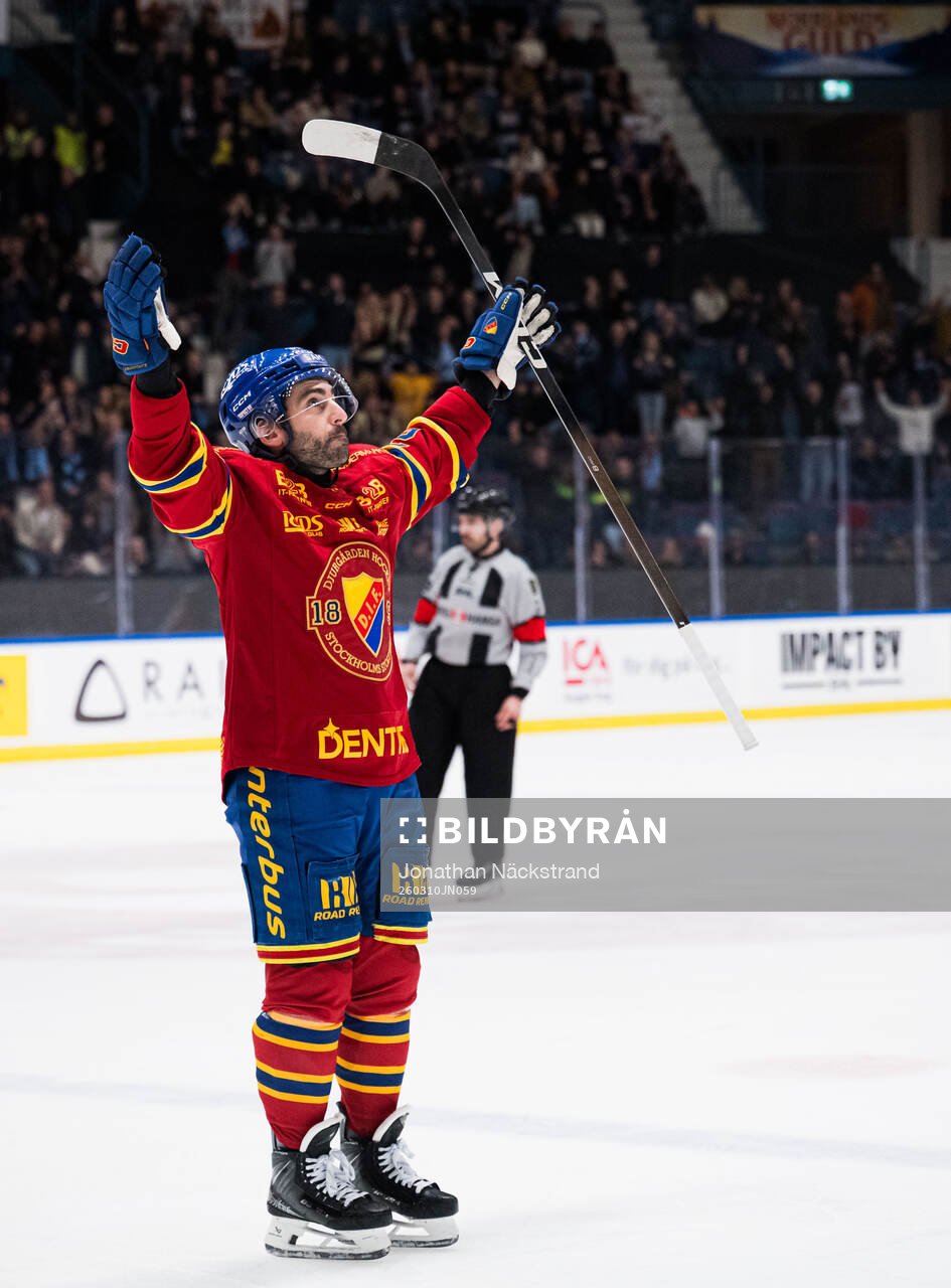 Djurgårdens Joseph Laleggia jublar