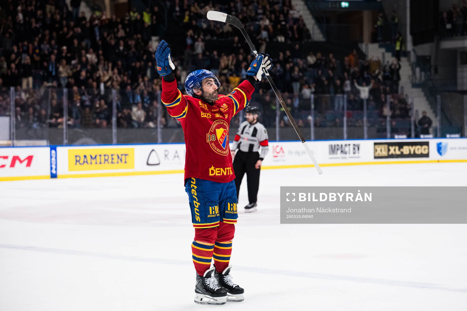 Djurgårdens Joseph Laleggia jublar