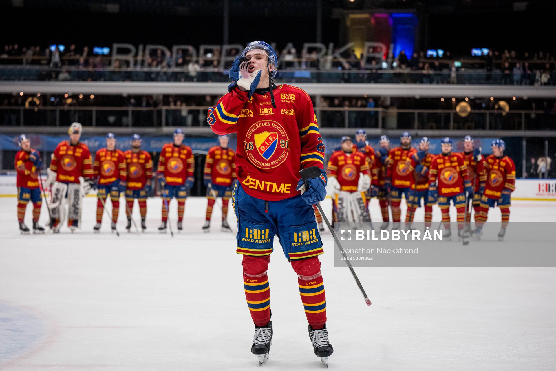 Djurgårdens Håvard Salsten jublar