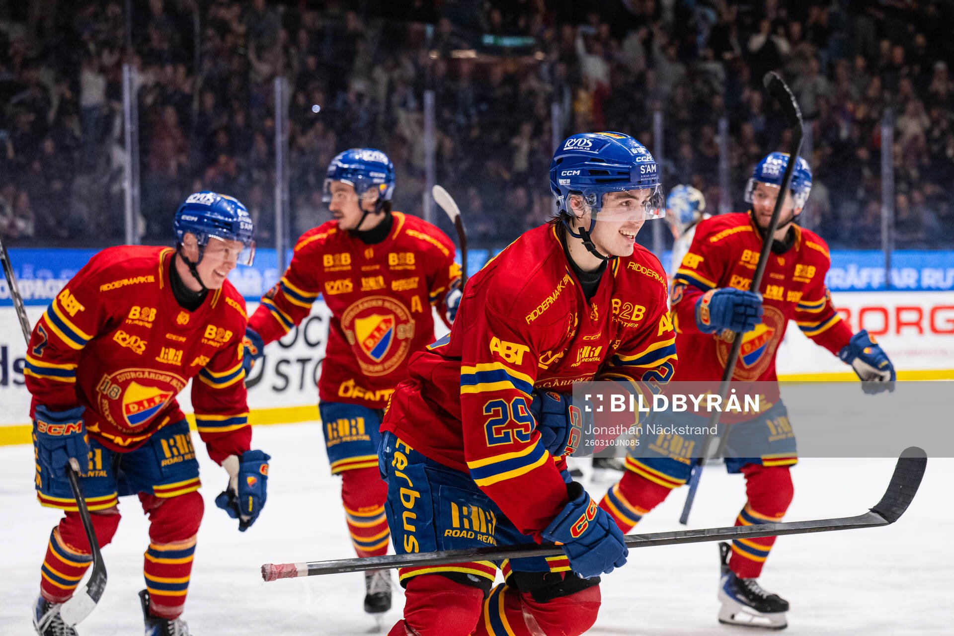 Djurgårdens Håvard Salsten jublar