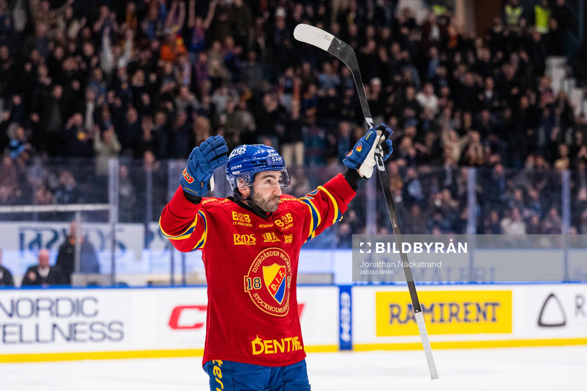 Djurgårdens Joseph Laleggia jublar