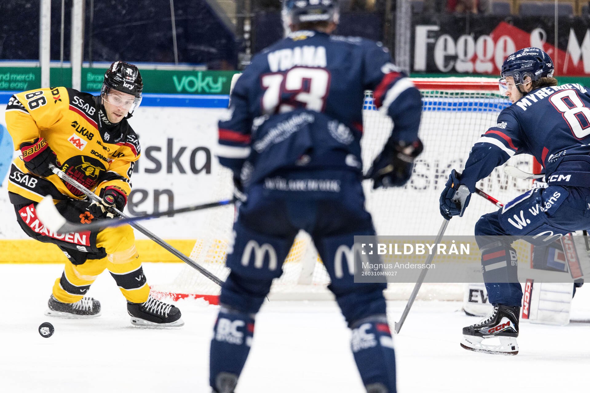 Luleås Mathias Bromé och Linköpings Jonathan Myrenberg