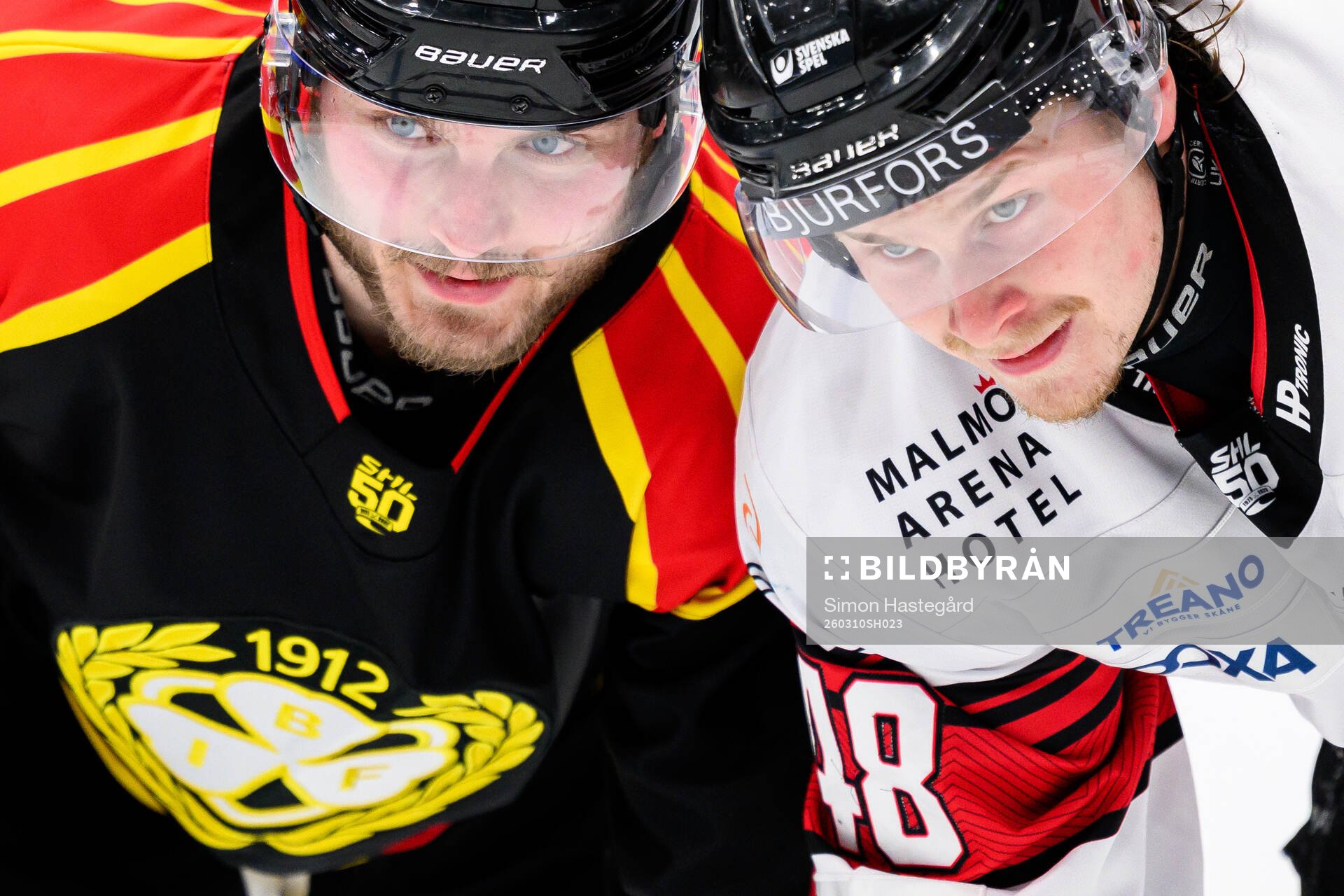 Brynäs Kieffer Bellows och Malmö Redhawks Lauri Pajuniemi